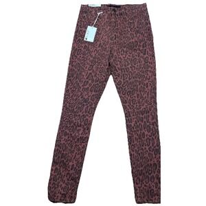 NWT Joe's Women's The Charlie High Rise Skinny Ankle Leopard Print Jeans Size 27